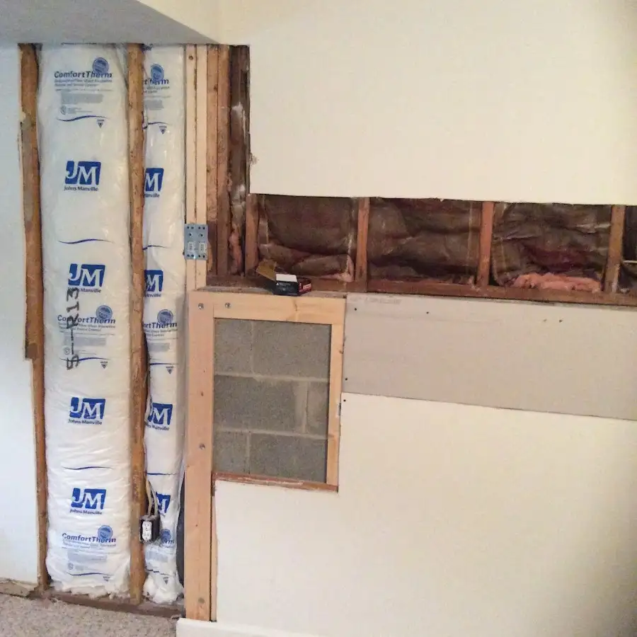 Wall insulation replacement during Odor Removal & Deodorization in Bedford